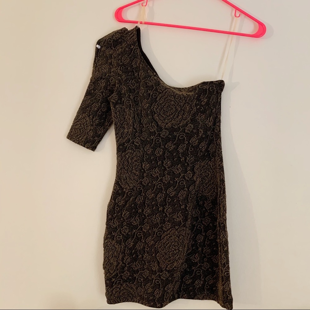 Sparkly one shoulder dress